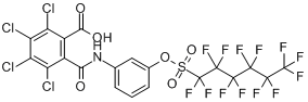 2,3,4,5-四氯-6-[[[3-[[（十三氟己基）磺醯基]氧]苯基]氨基]羰基]苯甲酸單鉀鹽