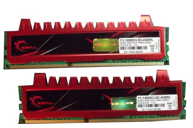 芝奇8GB DDR3 1600套裝