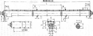 GX型管式螺旋輸送機外形結構