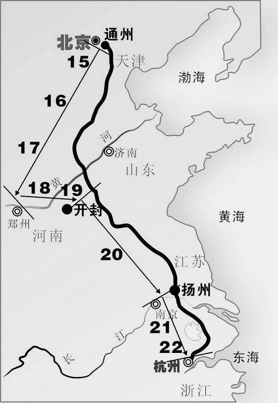 京杭運河地理位置