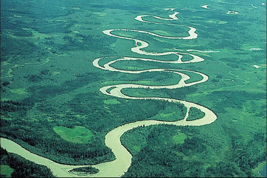 蜿蜒型河道