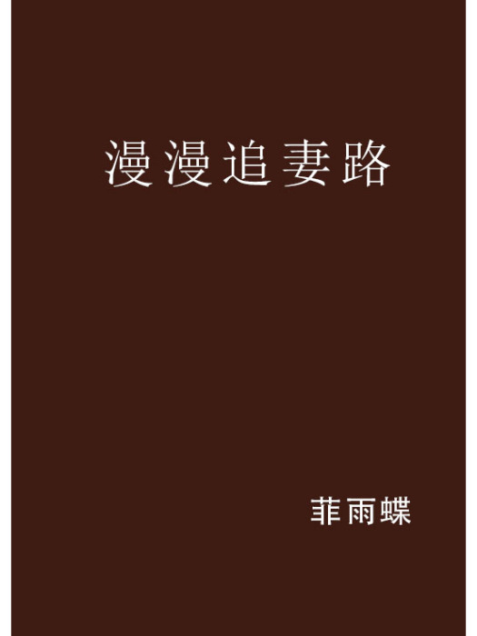 漫漫追妻路(菲雨蝶創作的網路小說作品)