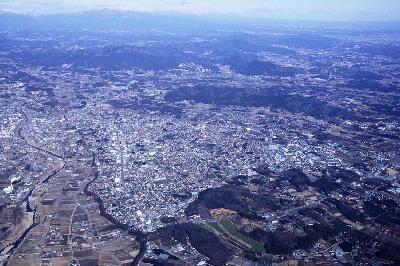 鹿沼市鳥瞰圖