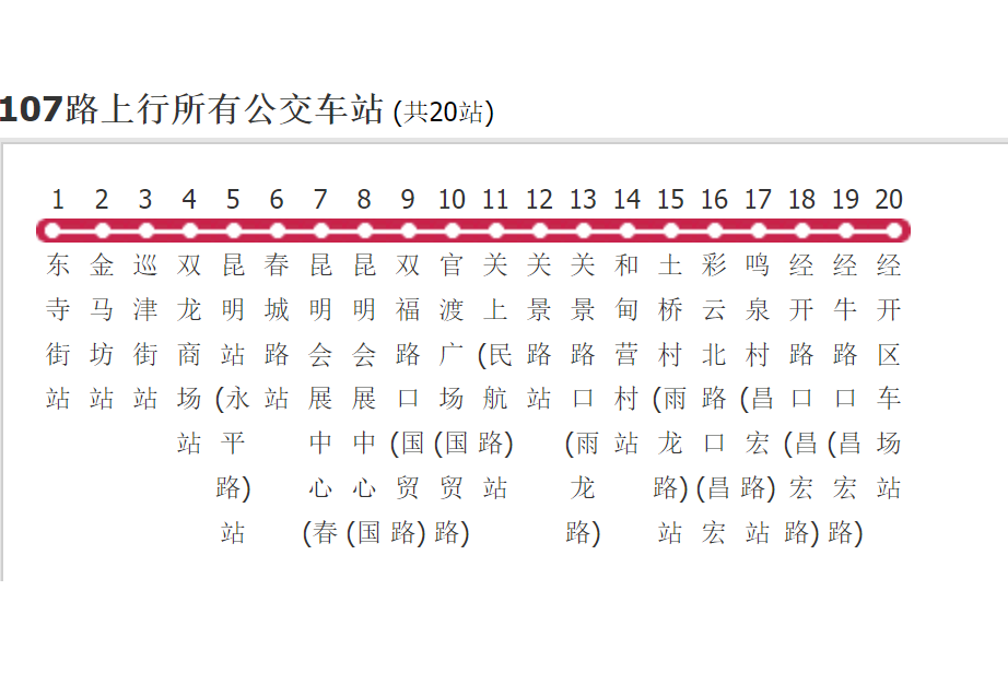 昆明公交107路