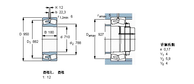 SKF 239/710 CAK/W33軸承樣本