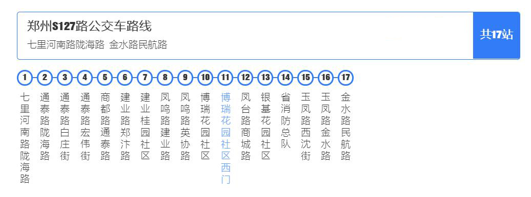 鄭州公交S127路