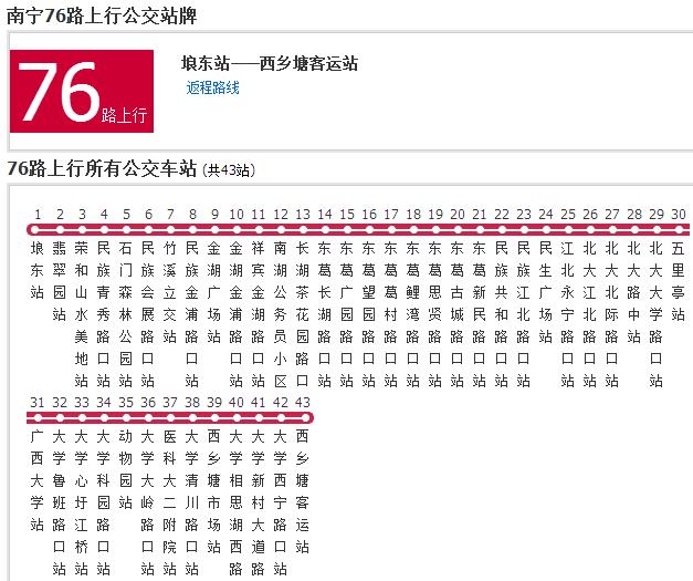 南寧公交76路