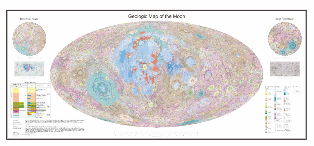 1:250萬月球全月地質圖