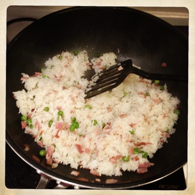 培根青豆焗飯