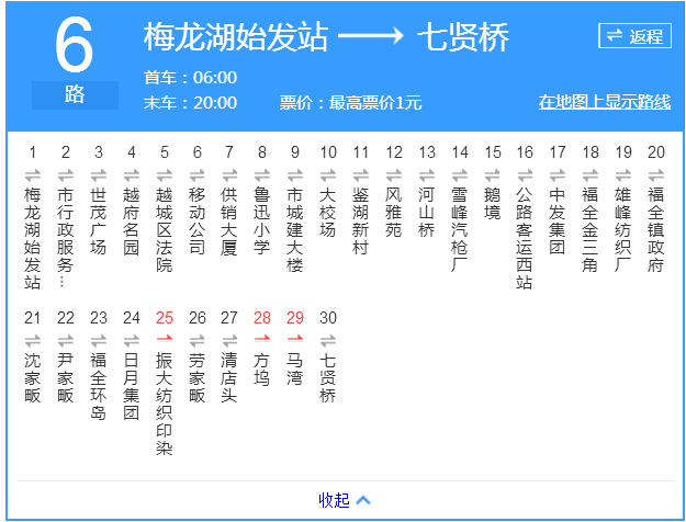 紹興公交嵊州6路