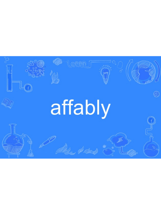 affably