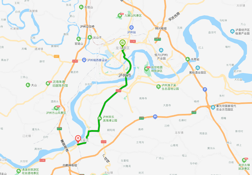 瀘州公交酒城快線D1路