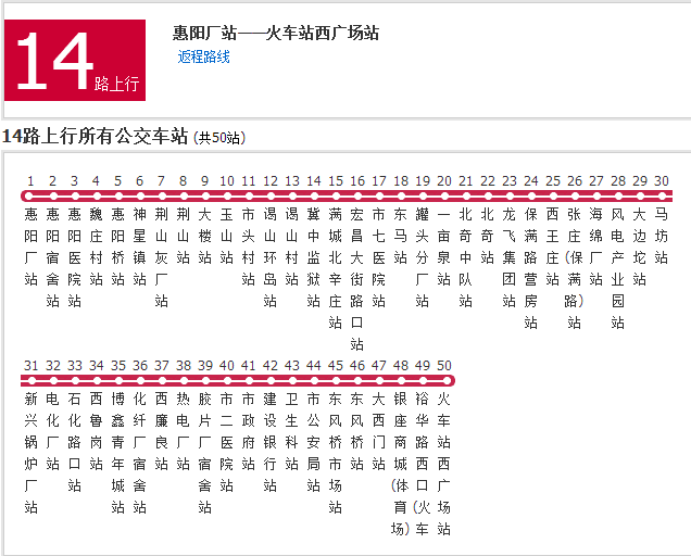 保定公交14路