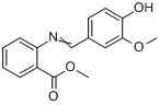 2-[[（4-羥基-3-甲氧基苯基）亞甲基]氨基]苯甲酸甲酯
