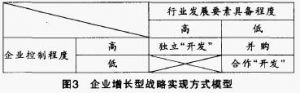 增長型戰略的決策模型