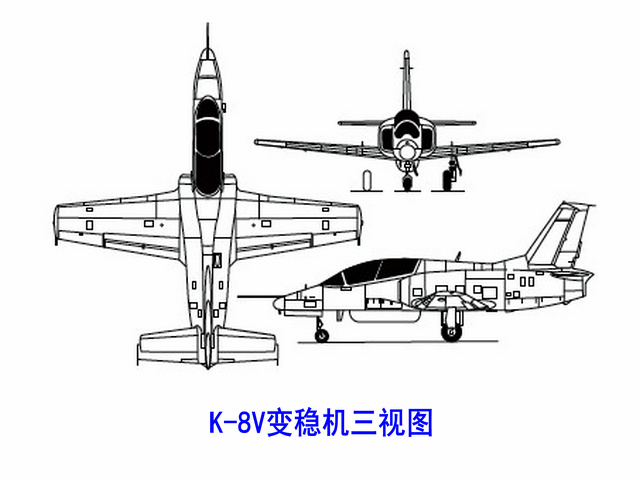 K-8V變穩機三視圖