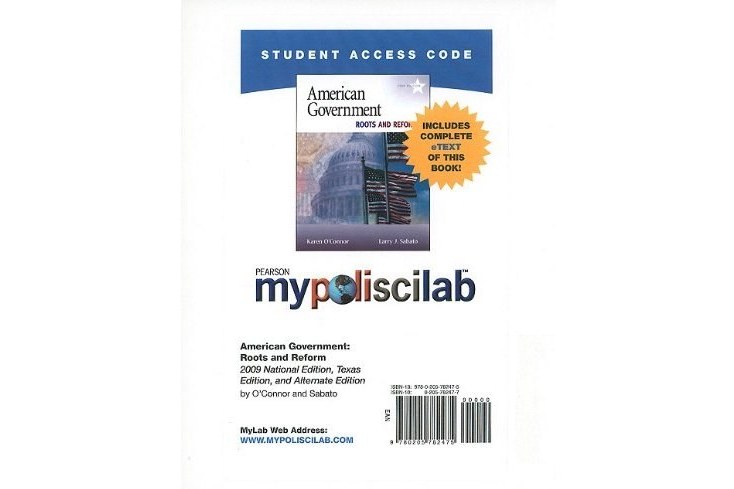 MyPoliSciLab with Pearson EText - Standalone Access Card - for American Government