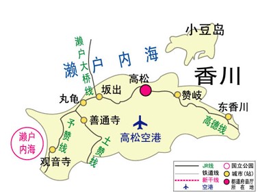 香川縣交通圖