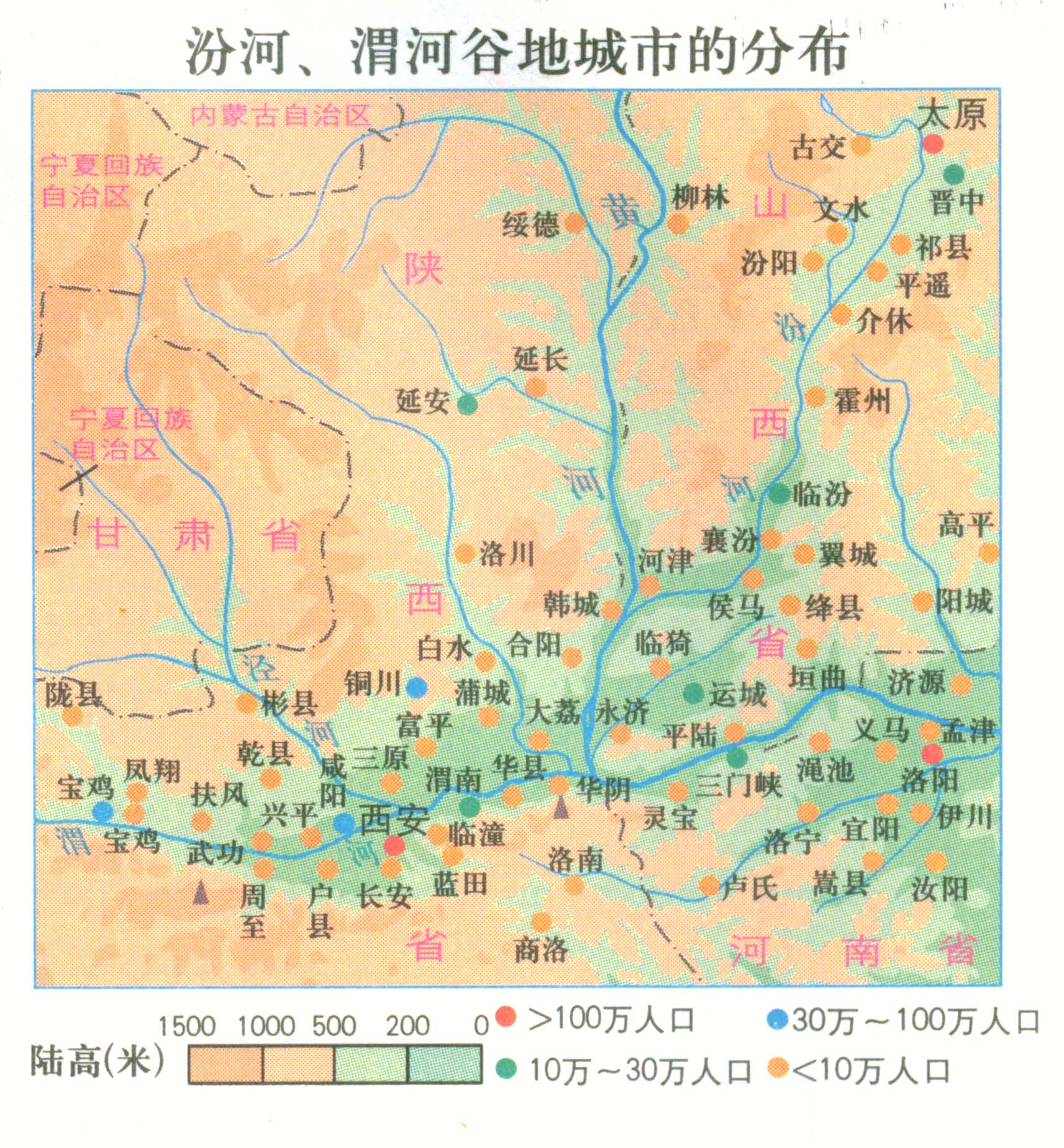 渭河谷地亞區