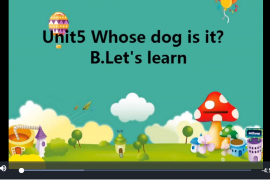 Unit5Whose dog is it?B.Let\x27s learn