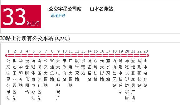 自貢公交33路