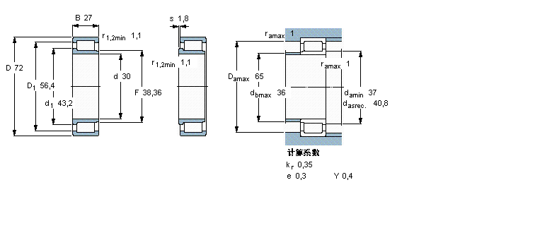 SKF NJG2306VH軸承