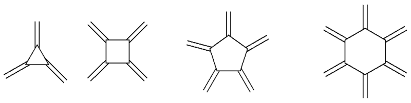 最簡單的四個軸烯分子結構