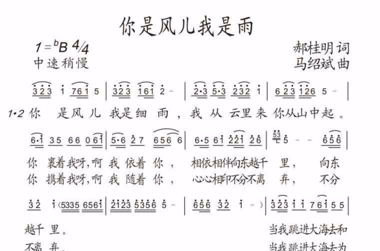 你是風來我是雨