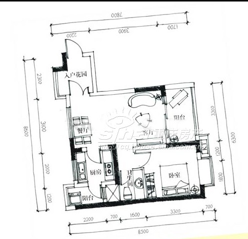 布丁HOUSE戶型圖