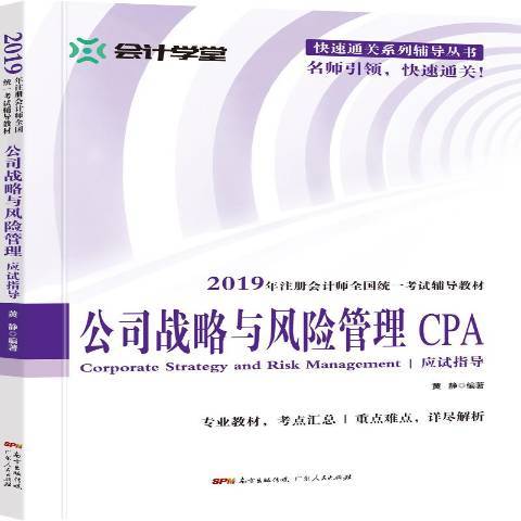 公司戰略與風險管理應試指導(2019年廣東人民出版社出版的圖書)