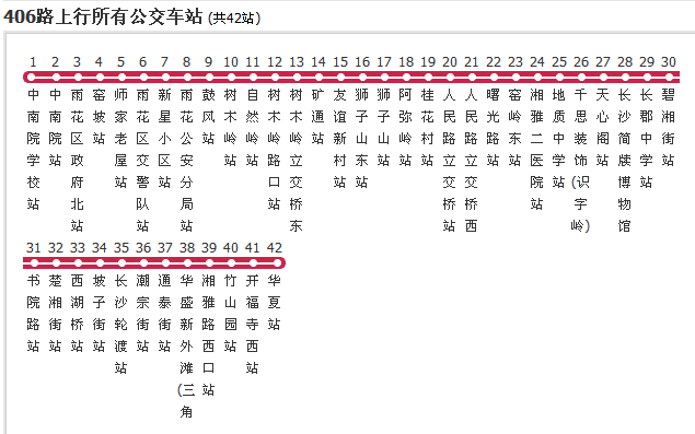 長沙公交406路