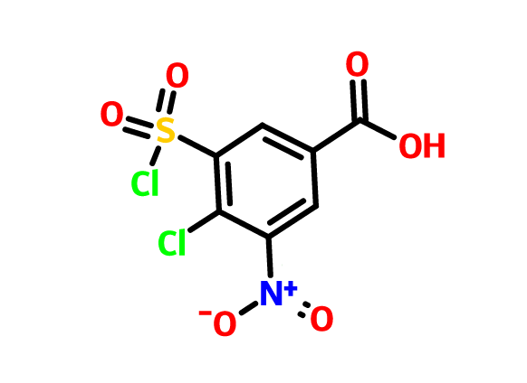 4-氯-3-氯磺醯基-5-硝基苯甲酸