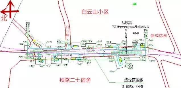 白雲山站位置及結構