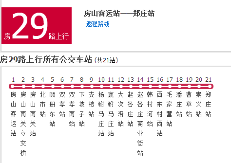 保定公交房29路