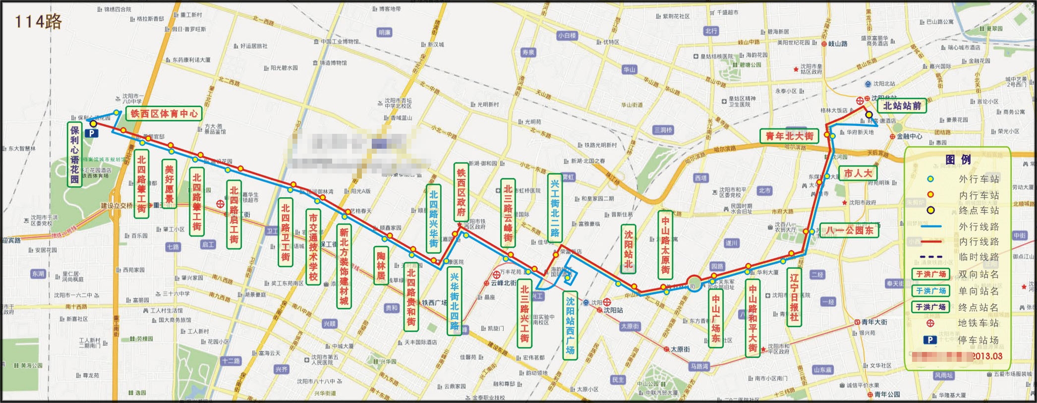 114路線路走向圖