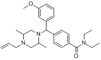 (+)-4-[(ΑR)-Α-（(2S,5R)-4-烯丙基-2,5-二甲基-1-哌嗪基）-3-甲氧基苄基]-N,N-二乙基苯醯胺