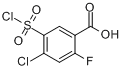 4-氯-5-氯磺醯基-2-氟苯甲酸