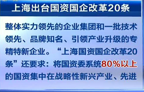 上海國企改革20條