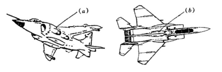 圖1.戰鬥機上的減速板