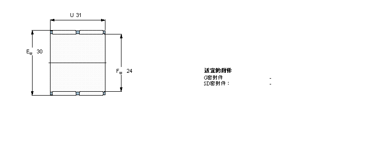 SKF K24x30x31ZW軸承