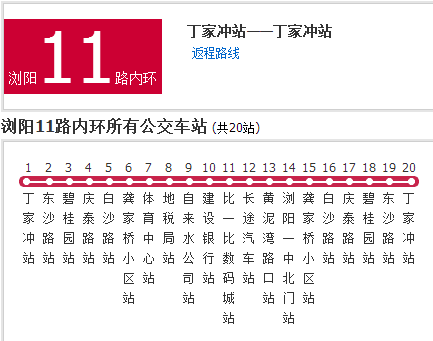 長沙公交瀏陽11路