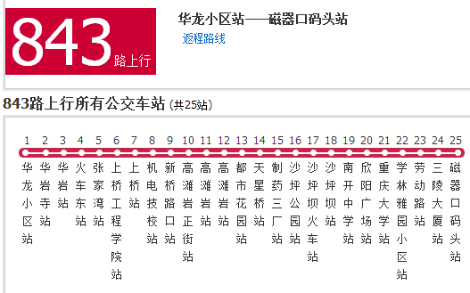 重慶公交843路