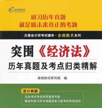 突圍·《經濟法》歷年真題及考點歸類精解