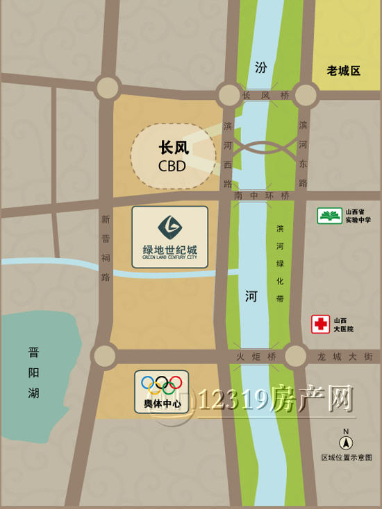 綠地塞納公館交通圖