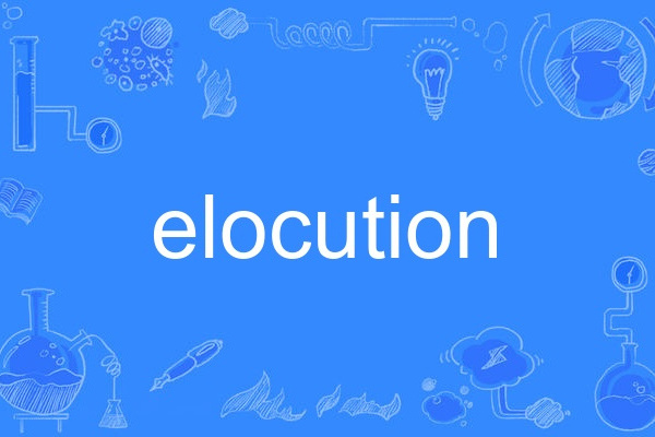 elocution