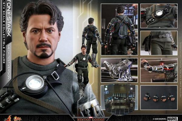 HOTTOYS 鋼鐵俠TONY STARK 托尼史塔克機械測試 1/6可動人偶