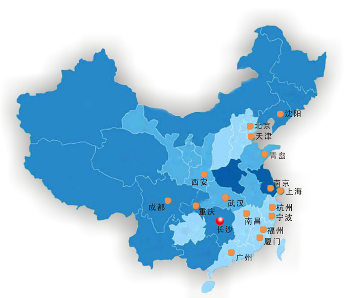 璽美傳媒全國網路分布圖