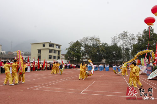 沔渡中學三節龍表演