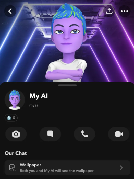 My AI(Snapchat推出的一款聊天機器人)