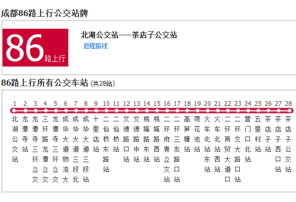 成都公交86路